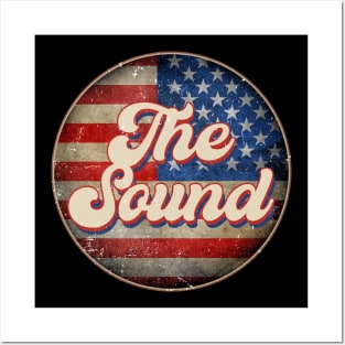 American Flag Personalized Sound Proud Name Birthday Posters and Art